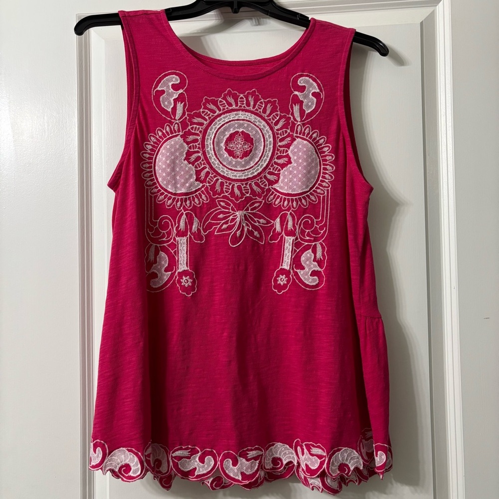 Soft Surroundings Pink Tank Top size Medium